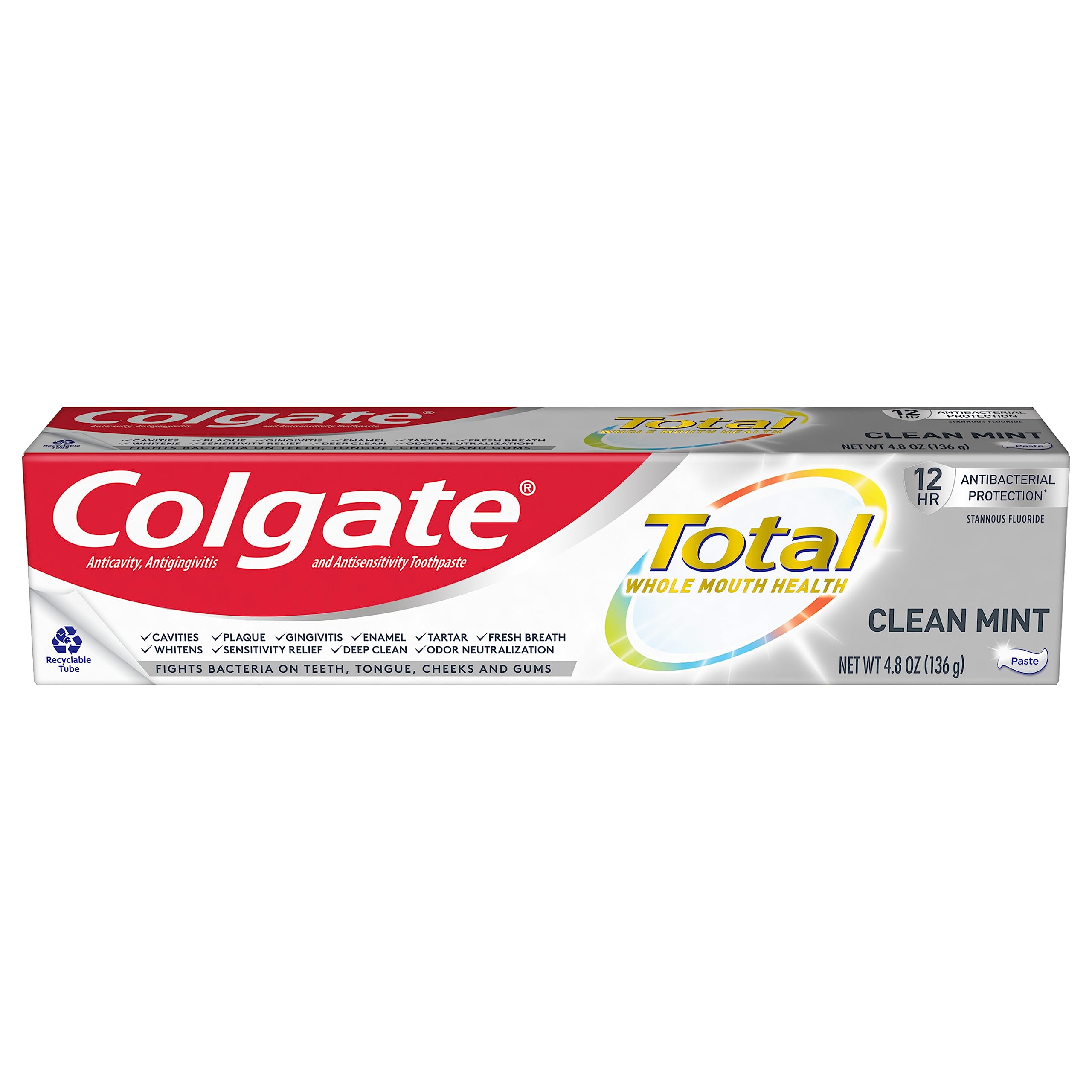 COLGATE Toothpaste Total Clean Mint 75ml x 12