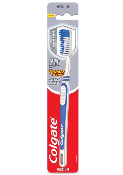 COLGATE Toothbrush Double Action Adult Twin Pack x 12