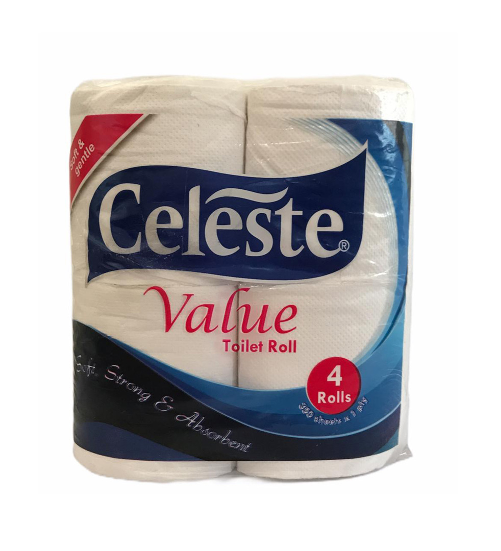 CELESTE Value Tissue Paper 1Ply (350) 4s