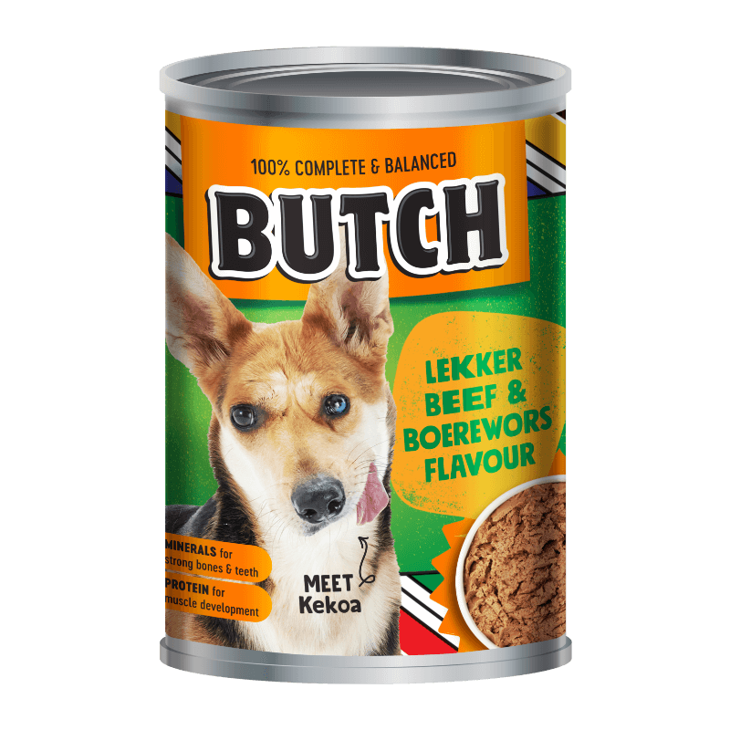 BUTCH Tinned Dog Food - Beef & Boerewors 420g