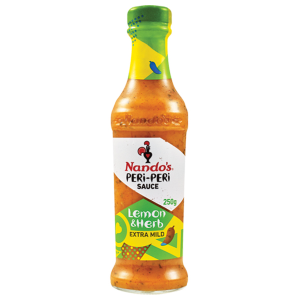 NANDOS LEMON&HERB PERI PERI SAUCE 250ml x 6