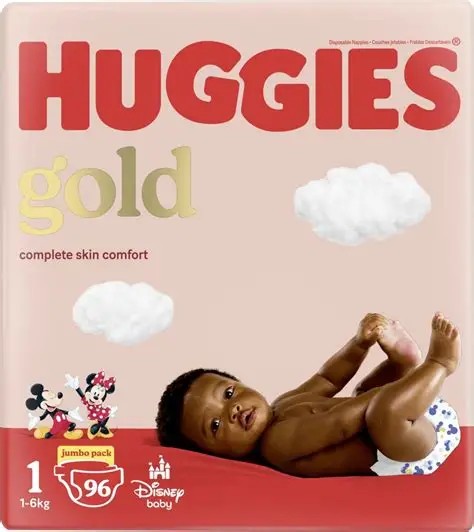 HUGGIES Diapers Gold Size 1 Jumbo 96s