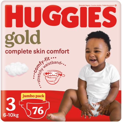 HUGGIES Diapers Gold Size 3 Jumbo 76s