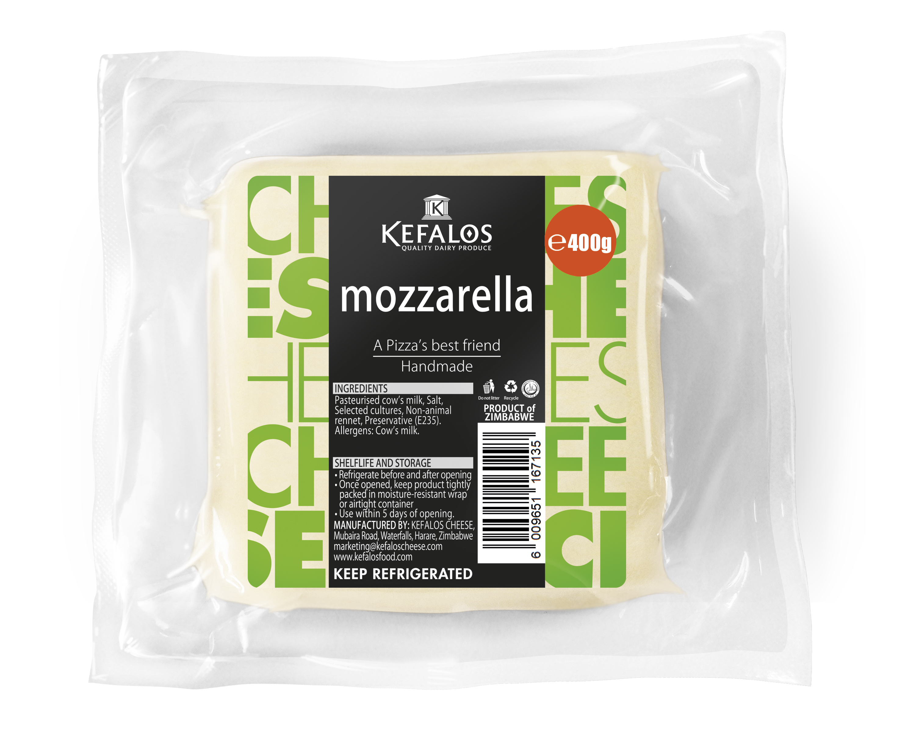 KEFALOS Mozzarella Cheese 400g