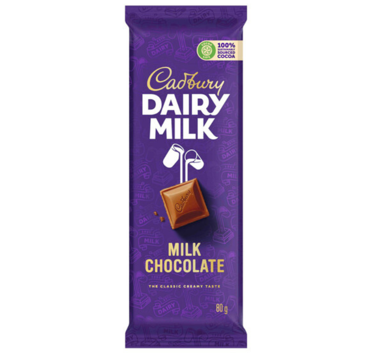 CADBURY Dairy Milk Chocolate 80g