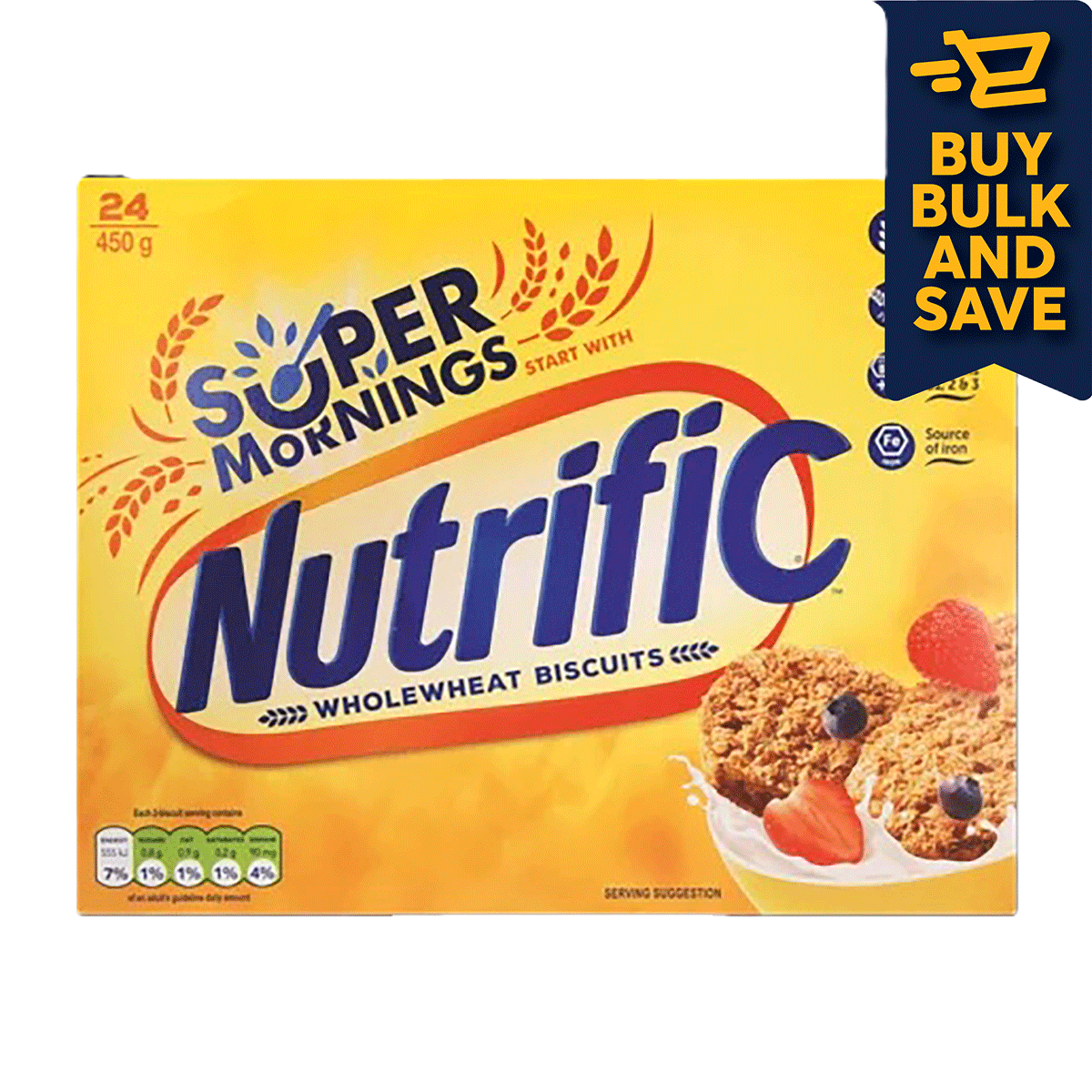 NUTRIFIC Wheat Biscuits 450g x 24