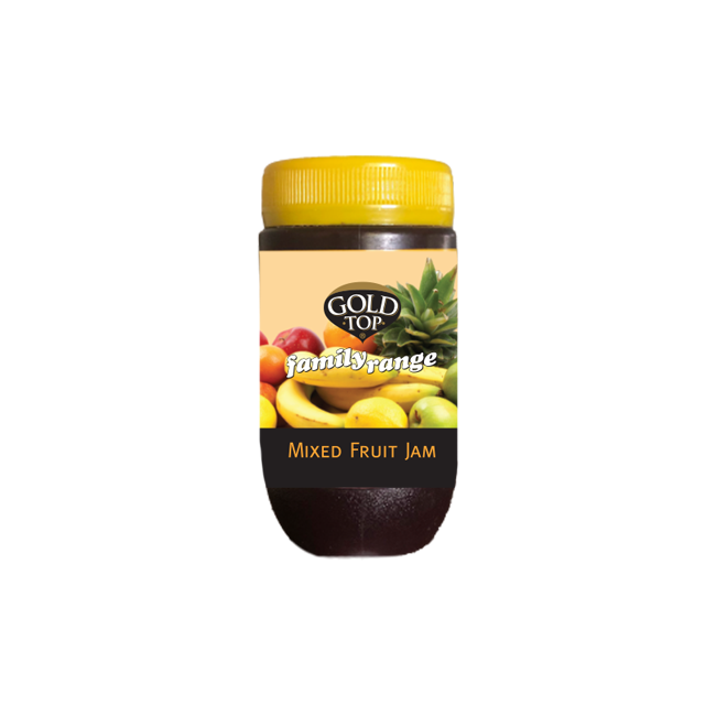 GOLD TOP Family Range Mixed Fruit Jam 500g x 12