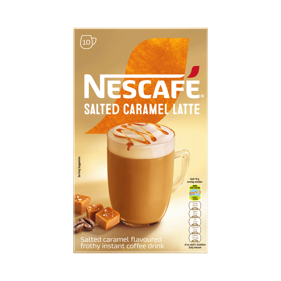 NESCAFE Cappuccino Salted Caramel Latte (18g x 10)