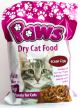 PAWS Dry Cat Food Ocean Fish Bags 1kg x 10