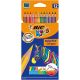 BIC Kids Evolution Stripes Colouring Pencils 12's x 12